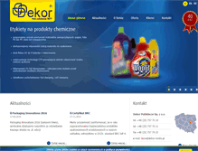 Tablet Screenshot of dekor-media.pl